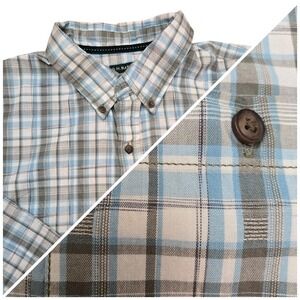 G.H.‎ Bass Plaid Button Down Long Sleeve Casual Shirt, Mens Sz XXL